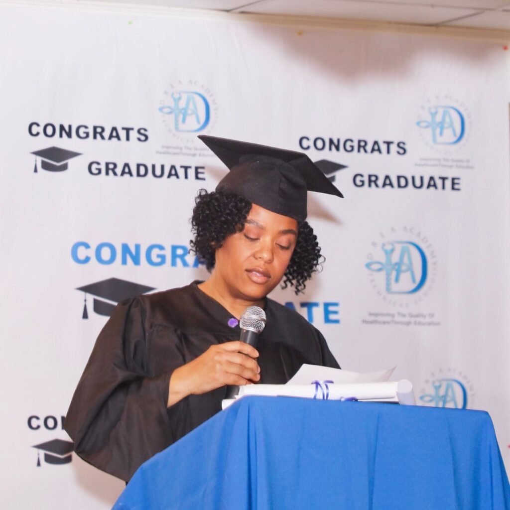 A proud Drea Academy graduate